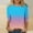 Sky Blue, variant on Tops For Women Trendy Sevevn Women Fashionable And Comfortable Casual T-Shirt Loose And Elastic Non Positioning Printing