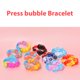 thumbnail image 4 of Push Bubble Stress Relief Wristband Rainbow Wearable Silicone Bracelet Sensory Toy Para Niños Adultos Serendint FN006486-00, 4 of 6