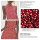 thumbnail image 3 of Vestido corto con cuello halter ANGGREK Poliuretano estampado de Corazón, 3 of 6