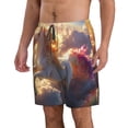 thumbnail image 2 of Fotbe Rainbow Cloud White Horse Trajes de Baño Estampados para Hombre, Shorts de Verano de Secado Rápido, Ropa de Playa, Bañadores-Small, 2 of 6