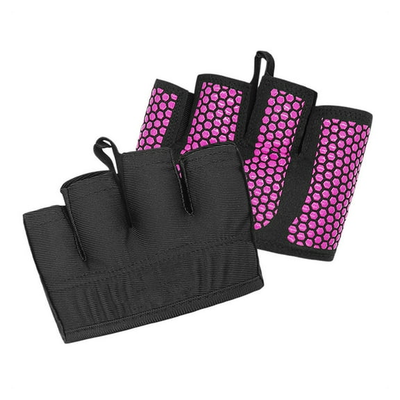 URTERYSER Small Fitness Gloves Padded NonSlip Half Finger Gloves for Gym Weight Lifting and Strength Training Sport Gym Gloves Rose Red