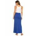 thumbnail image 3 of Women's Trendy Style Solid Maxi Long Skirt High Waist Waistband Relaxed Fit, 3 of 5