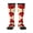 3 Black, variant on Canada Flag Print Knee High Socks for Women Long Leg Warmers Socks