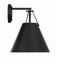 thumbnail image 3 of Crystorama Xavier 1 Light Matte Black Sconce - 10"W x 12.5"H x 10.5"D, 3 of 9