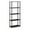 Espresso-Black, variant on Pemberly Row Engineered Wood 5-Tier Shelf Display Rack in Oak Gray/Black