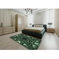thumbnail image 5 of Ahgly Company Machine Washable Indoor Rectangle Transitional Green Area Rugs, 8' x 10', 5 of 7