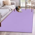 thumbnail image 2 of Purple Large Area Rugs for Bedroom Living Room, Soft Non Slip Carpet Bedside Rug, Modern Pure Lavender Purple Rectangular Floor Cover Kitchen Accent Rug 4'x6' for Dining Room/Office, 2 of 9