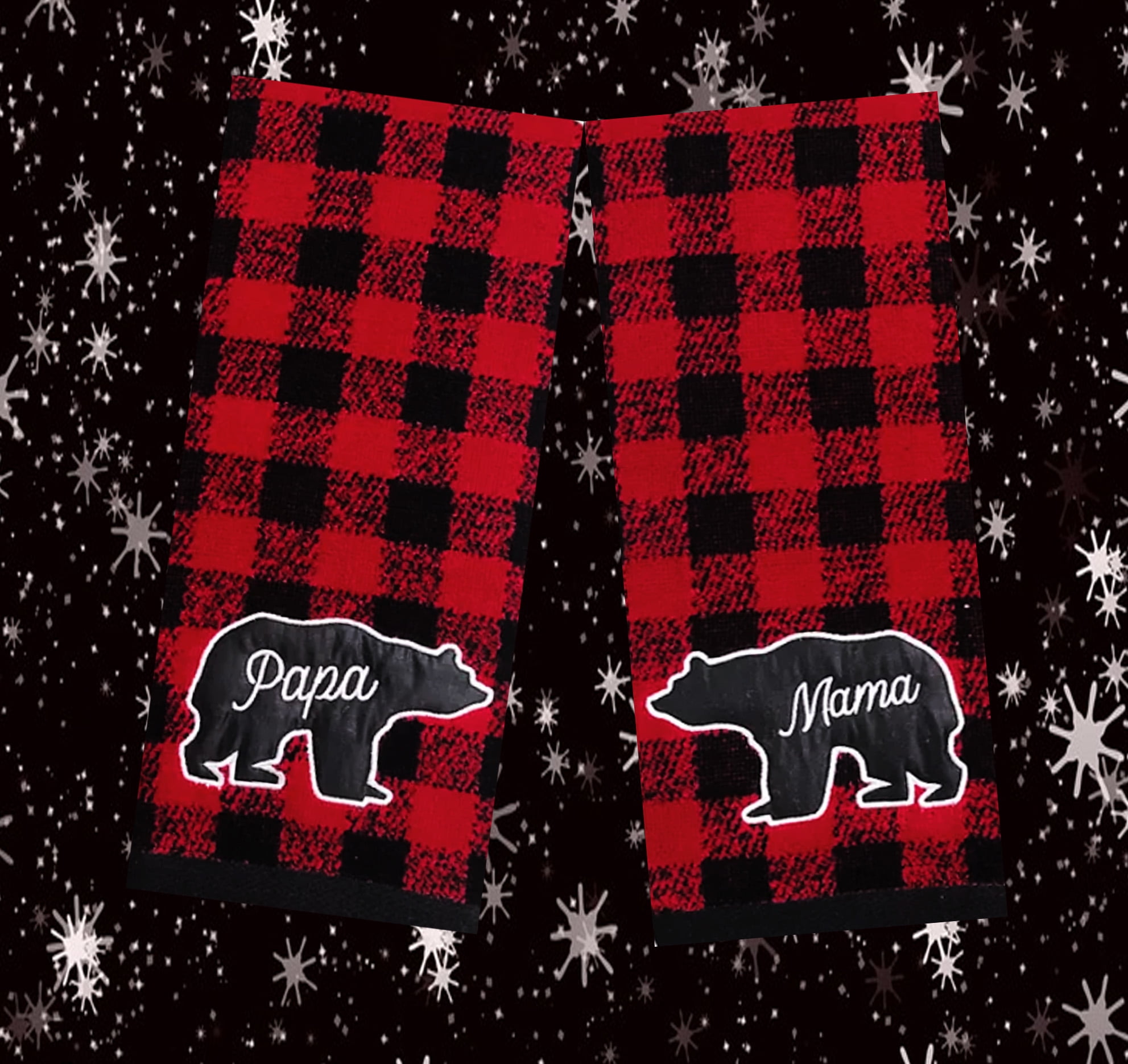 New PAPA BEAR Buffalo Plaid Flannel Father39;s Day Christmas Gift