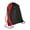 Red, Black, variant on Port & Company Colorblock Cinch Zippered Pack