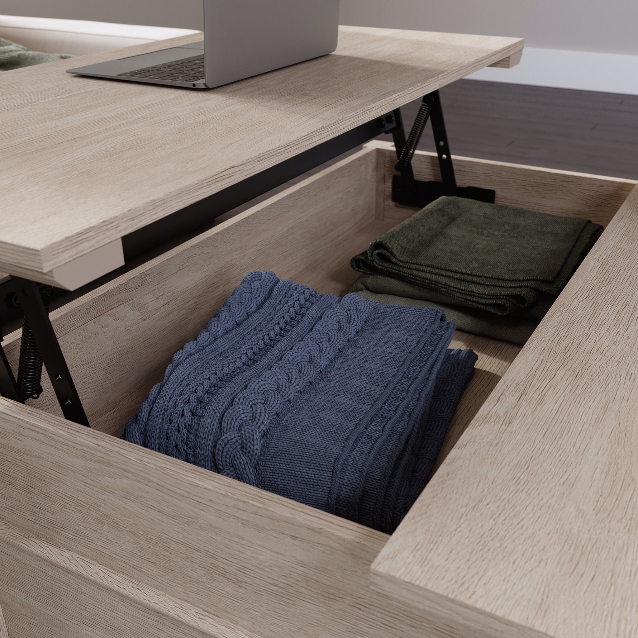 Sauder East Adara Lift-Top Coffee Table, Cascade Oak Finish
