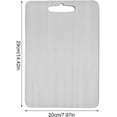 thumbnail image 2 of Titanium Cutting Board Double-Sided Titanium Kitchen Chopping Board Cutting Mat Portable Serving Tray for Vegetable(Small), 2 of 8