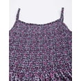 thumbnail image 4 of MoomayaWomens PrintedStrappy Flared Dress, Smocked Frilled Short Dress, 4 of 8