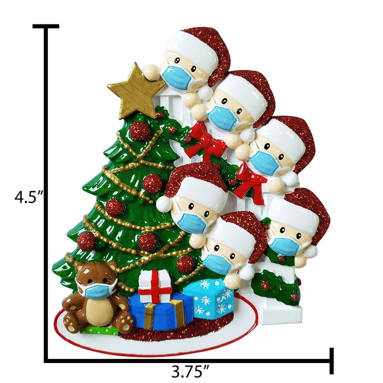 Masked christmas sale ornament
