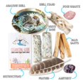 Home Cleansing & Smudging Kit with White Sage, Palo Santo, Abalone