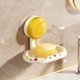 thumbnail image 1 of Caja de jabón montada en la pared con ventosa | Estante de baño de plástico no perforado | Bandeja de drenaje para cocina, lavandería y hogar | Diseño de lunares que ahorra espacio | Sostiene todo, 1 of 4