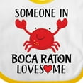 thumbnail image 4 of Inktastic Someone in Boca Raton Loves Me Boys or Girls Baby Bib, 4 of 4