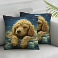 thumbnail image 3 of Ullo0ord 3D Painting Cushion Covers Set of 2 Cozy Pillow Covers Square Decorative Throw Pillow Covers for Sofa Couch Farmhouse Home Decorations 24x24in, 3 of 7