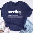 thumbnail image 2 of EcoLoom Funny Office Meeting Noun Short Sleeve Unisex T Shirt, 2 of 6