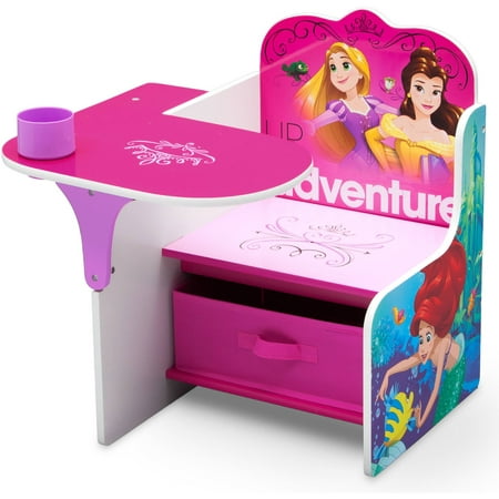 Disney Princess Chair Desk with Storage Bin by Delta Children, Greenguard Gold Certified