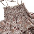 thumbnail image 4 of Toddler Baby Outfits Tie-up Halter Dress Suspender Dress Floral Layered Dresses Strappy Sundress Floral Shirt+Shorts Set 6M-4Y, 4 of 6