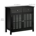 thumbnail image 3 of HOMCOM Sideboard Buffet Cabinet, Kitchen Cabinet with Glass Doors, Drawers, 3 of 10