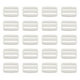 thumbnail image 1 of Unique Bargains Boucles de Glissière Tri-Glide Blanches, Sangle de Serrage en Sangle (Lot de 100), 1 of 5
