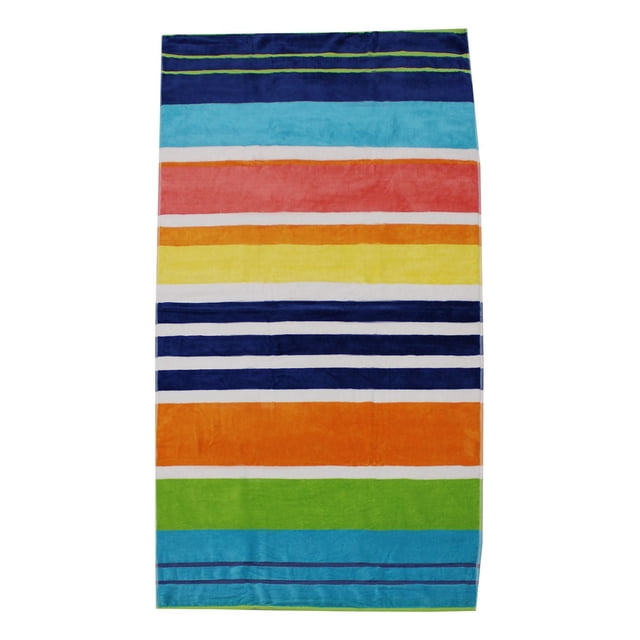 Serviette de plage en jacquard teint en fil Hometrends