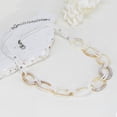 thumbnail image 3 of Beach Chic Linked Mother of Pearl Shell Ovals and Crystal Bead Necklace, 3 of 6