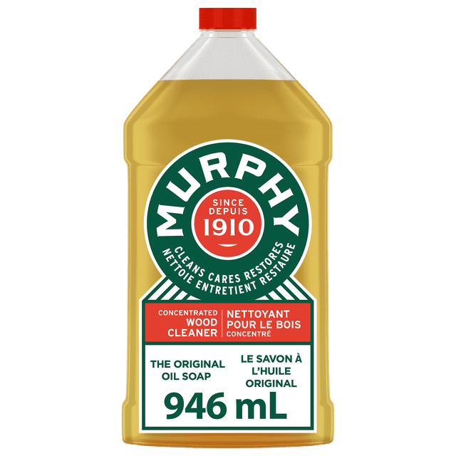 Murphy Oil Soap Concentrated Formula, Wood Cleaner, Citronella Oil Scent, 946 mL Bottle