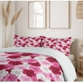 thumbnail image 6 of Ambesonne Floral Duvet Cover Sets, Blossom Common Mallow Flower, 2-Queen, Pink Raspberry White, 6 of 7