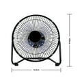 thumbnail image 4 of Mini USB Fan Desk Fan with 4 Metal Blades, Black, 4 of 8