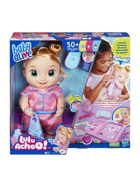 Baby Alive Lulu Achoo Doll, 12-Inch Doctor Play Toy, Sounds, Movements, Blonde Hair