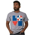 thumbnail image 4 of Domical Republic Flag DR Pride Love Plus Size Crewneck Graphic Tee Shirt Brisco Brands 4X, 4 of 5