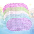 thumbnail image 4 of 5 alfombrillas antideslizantes de PVC para baño, bañera, inodoro, ducha, suelo con ventosas para casa, hotel (color rosa, azul, verde, morado y blanco, 1 unidad), 4 of 5
