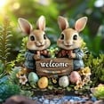 thumbnail image 3 of BZPIZ Garden Decorations Deals Easter Bunny Decorations Outdoor Bunnies Yard Signs with Stake, Spring Lawn Garden Signs Decor Outdoor Lawn Pathway Walkway Tree Porch Party, 3 of 3