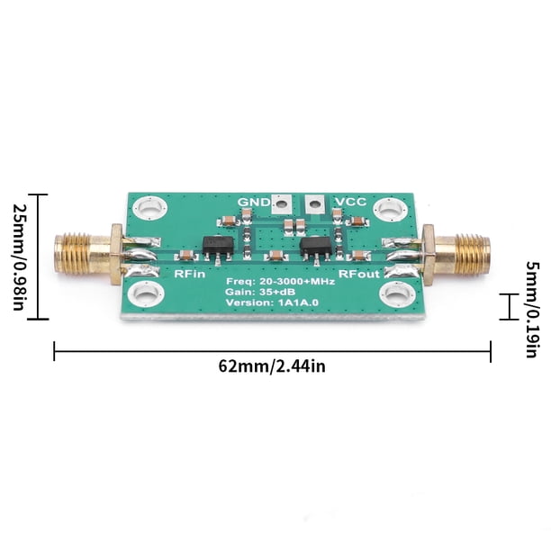 Amplificador 35dB Ganancia Señal RF de banda ancha LNA 5-3500MHz Potencia de señal RF
