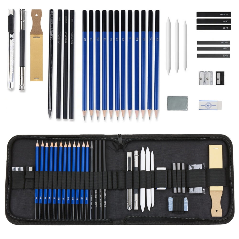 Artistic Mastery: Sketching Kit, Graphite Pencils For Unparalleled Detail, Charcoal Pencils To Create Depth, Art Supplies For Beginners And Professionals