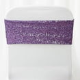 thumbnail image 6 of Balsa Circle 5 Spandex Chair Sequined Sashes Wedding Decorations Purple, 6 of 6