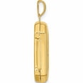 thumbnail image 2 of 14K Yellow Gold 14Ky Diamond-Cut Brushed 20mm Rectangular Locket (27.4 X 15.1) Made In China -Jewelry By Sweet Pea, 2 of 8
