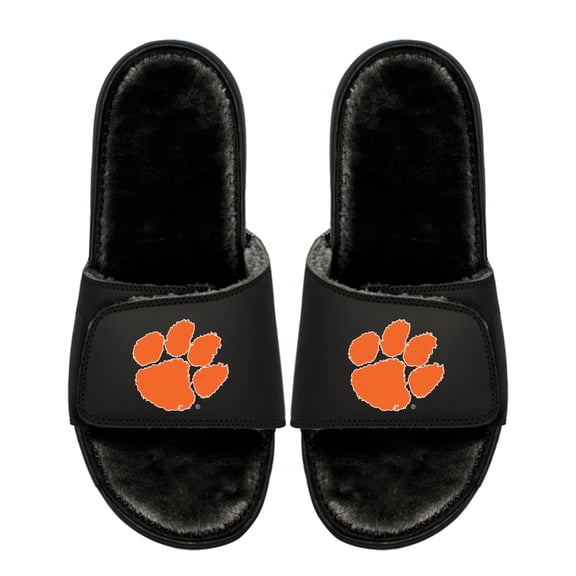 Youth ISlide  Clemson Tigers Logo Fur Slide Sandals