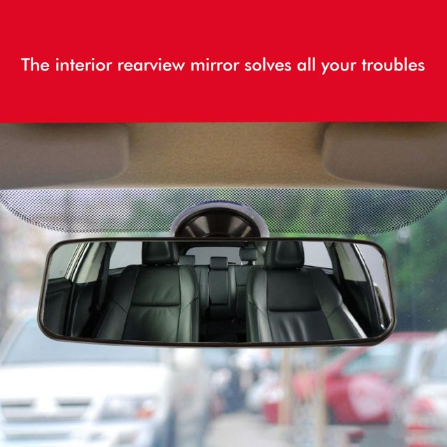 Espejo Retrovisor Interior Universal Negro Para Coche Y Camión Con Espejo Retrovisor Con Ventosa ANGGREK Otros Vehículos