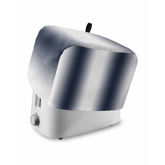 Fsddascl Navy Blue Ombre Toaster Cover 2 Slice, Small Kitchen Appliance Covers, Farmhouse Modern Art Toaster Oven Cover with Loop, Bread Machine Cover Polyester Dust Cover Protection