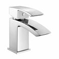 thumbnail image 3 of Grifo para lavabo de baño en cascada, mezclador para lavabo, monomando cromado + desagüe, 3 of 5