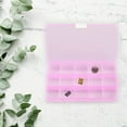 thumbnail image 6 of GIXUSIL Plastic Bead Storage Organiser Box with 15 Adjustable Dividers Earring Transparent Storage Containers Jewellery Box for Small Items Tools Travel (17x10x2cm, Pink), 6 of 7