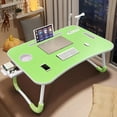 thumbnail image 6 of Laptop Bed Desk – Portable Foldable Lap Desk with Storage Drawer & Cup Holder for Bed, Couch, Working, and Reading, 6 of 14