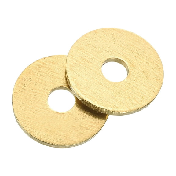 Uxcell M3 Flat Washer, 50 PackBrass Ring Washers 12mm OD 1mm Thick Sealing Gasket Ring