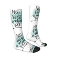 thumbnail image 3 of Fotbe Not All Who Wander Are Lost1 print Women's Men's Novelty Crew Socks Cotton Socks Knee High Socks for Walking,Running,Nurses,Pregnancy, 3 of 9