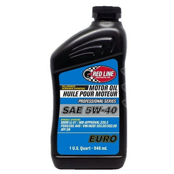 Red Line 12904 Professional Series 5W40 Euro Motor Oil, 1 Quart