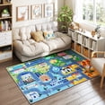 thumbnail image 3 of Janvonne Four Seasons City Life Kids Play Arae Rug - Soft Educational Carpet, Non-Slip Washable Floor Mat for Nursery Playroom ,5x7ft, 3 of 9
