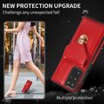 thumbnail image 3 of Crossbody Wallet Women Case for Samsung Note 20,[RFID Blocking] Credit Card Holder with Should Strap,Premium PU Leather Purse Metal Buckle Folio Flip Cover for Samsung Galaxy Note 20, Red, 3 of 8